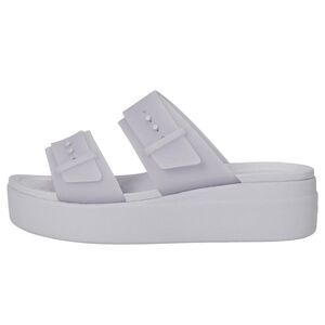 Crocs Brooklyn Buckle Low Wedge Purple Moon 210980-5BR Women's